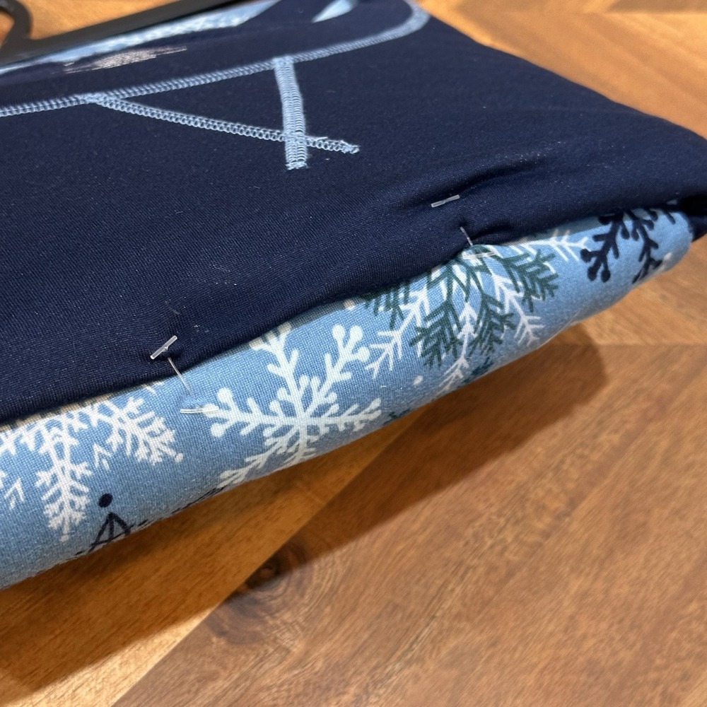 Cuddl Duds Climate Right Pajamas Set XXL Long Sleeve Pants Blue Snowflake Cozy - Picture 5 of 5